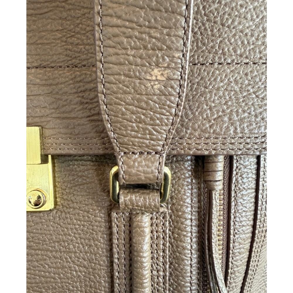 3.1 Phillip Lim Medium Pashli Taupe Leather Satchel Bag - Picture 9 of 10